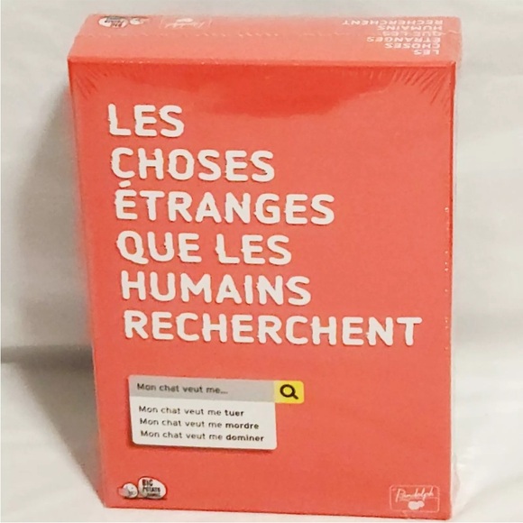 BNIB Sealed "Les choses étranges que les humains recherchent" French Board Game - Picture 1 of 2